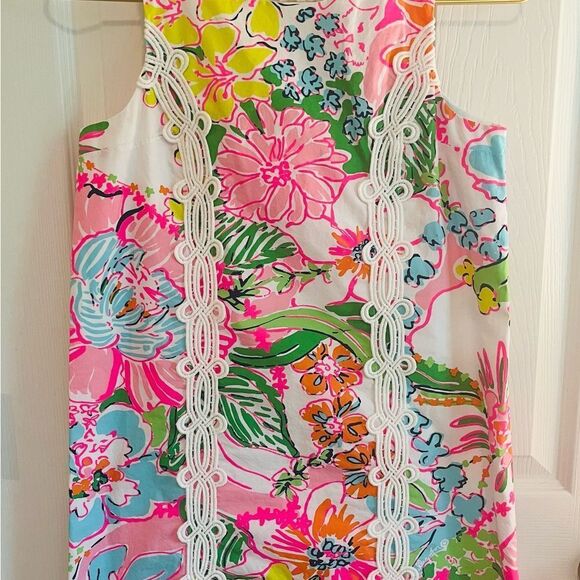 Lilly Pulitzer for Target Pink and Blue Floral Tank Dress - Picture 2 of 12